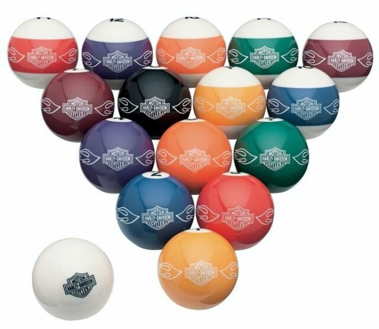 Harley Davidson pool balls