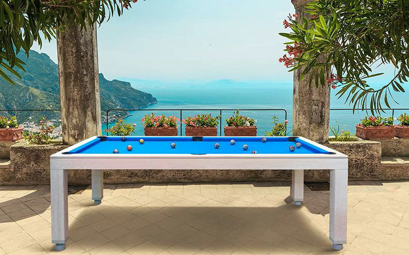 vision outdoor pool table w/dining top