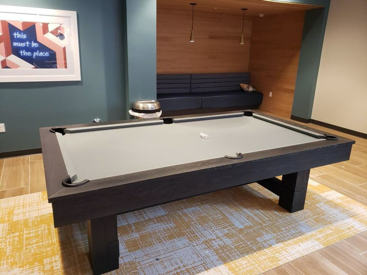 standard pool table slate size